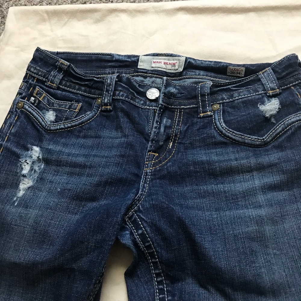 Mek denim jeans 29/34 great with heels